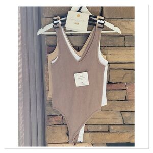 GYPSY & JADE Ribbed Bodysuit 3 Piece Set